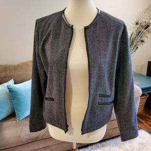Gap Ponte Zip Front Blazer